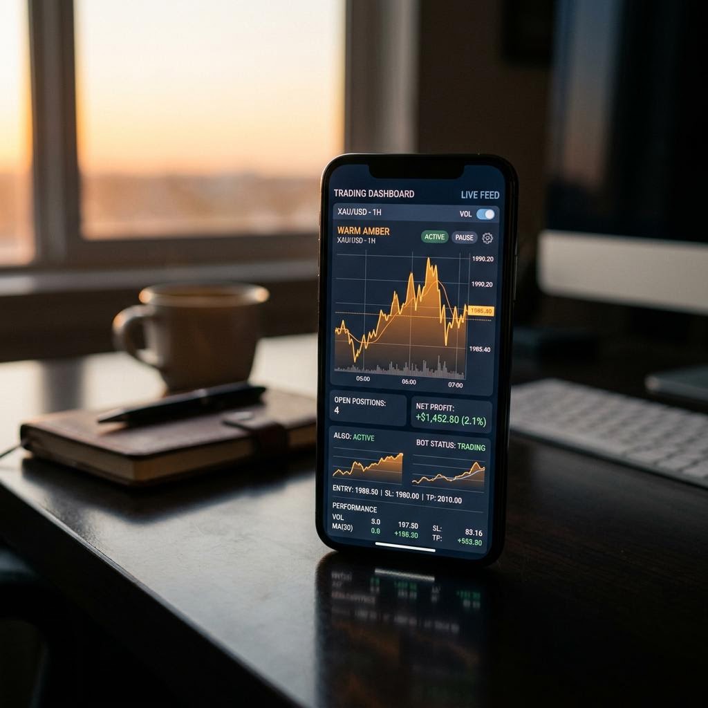 Nomad Vestbrook AI crypto trading platform dashboard displaying Bitcoin analytics